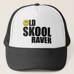 Old Skool Raver 2 (White) Trucker Hat