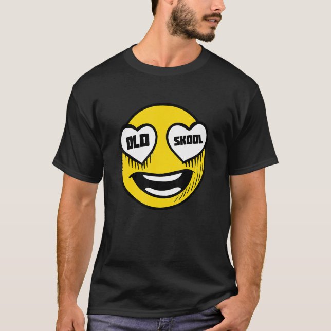 Old Skool Raver Love Oldskool Raving Rave Party T-Shirt (Front)