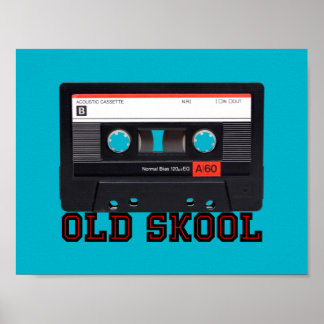 Old Skool - Tape Cassette Poster
