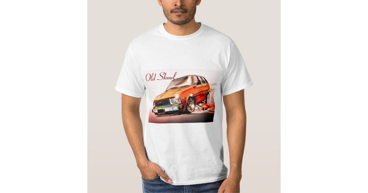 Old Skool Toyota Corolla Cartoon T Shirt Zazzle Com