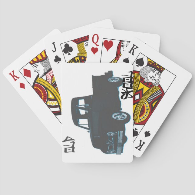 Old Skool Truck Poker Cards (Back)