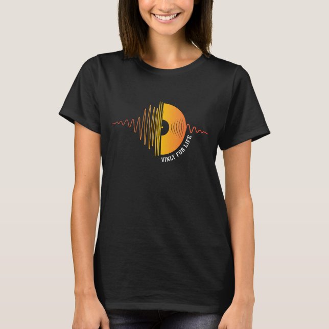 Old Skool Vinyl, Love Decks, Vinyl Lovers, DJ, Rec T-Shirt (Front)