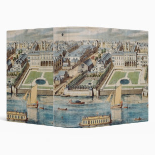 Old Somerset House on the Strand, engraved by Jean 3 Ring Binder