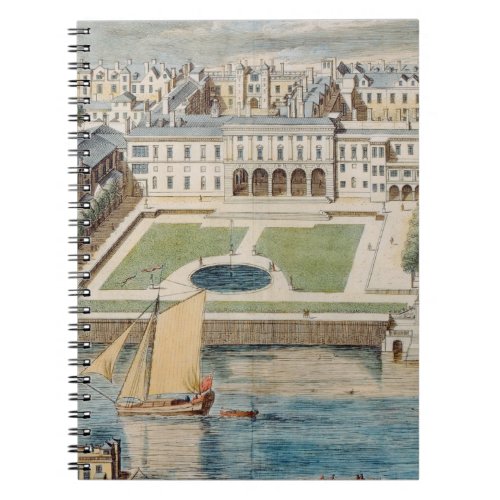 Old Somerset House on the Strand engraved by Jean Notebook