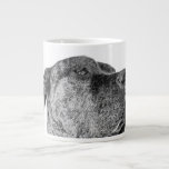 Old-Soul Profile Giant Coffee Mug<br><div class="desc">Massive,  textured head study with the gaze just off-frame—quiet strength in stark black and white. Oversized crop reads from across the room and brings a calm,  grounded feel to your morning.</div>