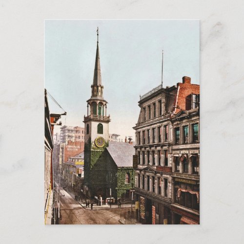 Old South Church Boston 1900 Vintage Postcard