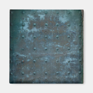 Old Spanish Copper Tarnished Metal Door Magnet