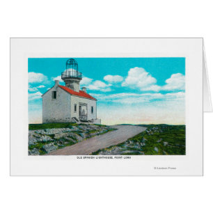 Old Spanish Lighthouse at Point Loma Cards
