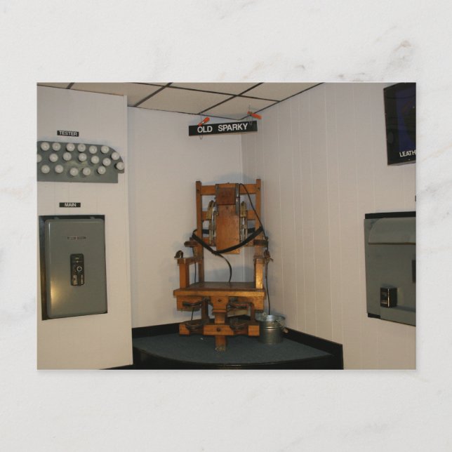 Old Sparky Postcard (Front)