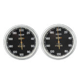 Old speedometer gauge from a vintage race car magnet, Zazzle