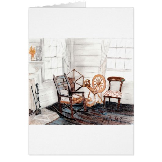 Old Spinning Wheel (Front)