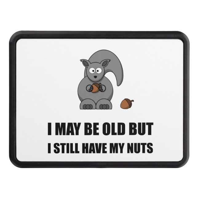 Old Squirrel Nuts Tow Hitch Cover (Front)
