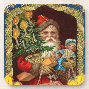 Old St Nicholas Set of Cork Coasters