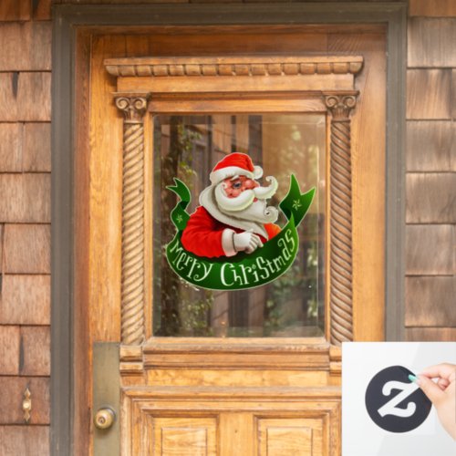 Old St Nick Window Cling