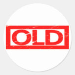 Old Stamp Classic Round Sticker