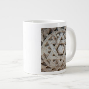 Old Star of David carving, Israel Giant Coffee Mug
