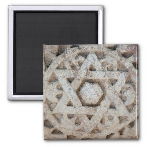 Old Star of David carving Israel Magnet