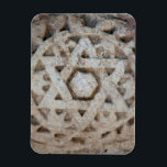 Old Star of David carving, Israel Magnet<br><div class="desc">Detail of marble 'Star of David' at site of ancient Jewish temple in Capernaum, Israel. | Michael Runkel / DanitaDelimont.com</div>