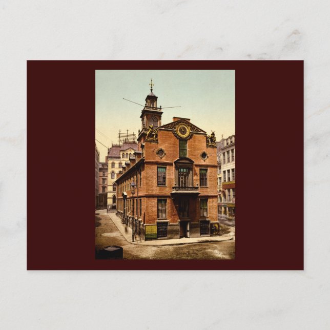 Old State House Boston Massachusetts Postcard (Front)