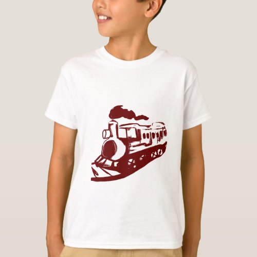 Old Steam Engine T_Shirt