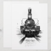 Old steam locomotive (Front/Back)