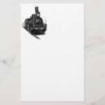Old steam locomotive stationery
