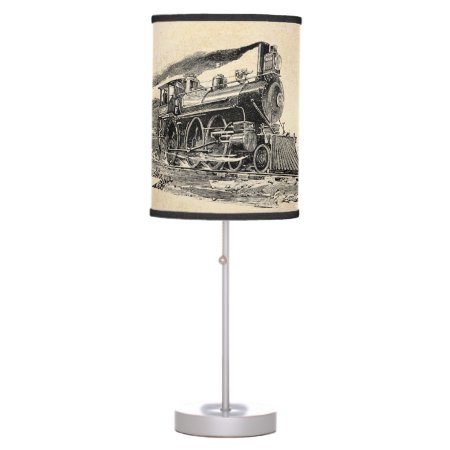 Old Steam Locomotive Table Lamp