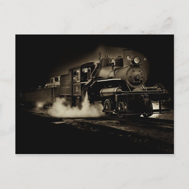 Old steam train along the Oregon coast - Postcard (Front)