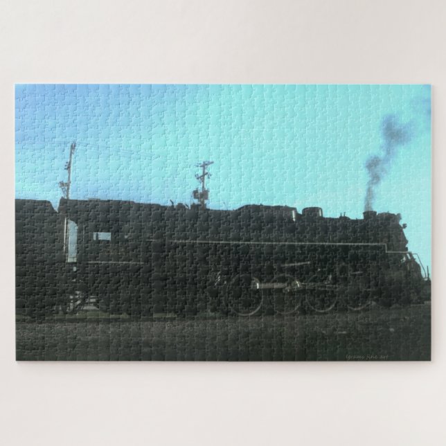 Old steam train jigsaw puzzle (Horizontal)