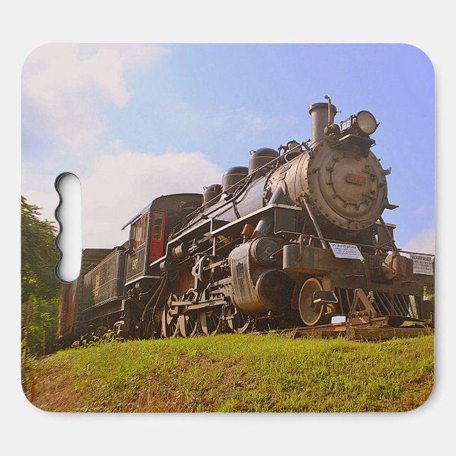 Old Steam Train Kneeler or Seat Cushion (Front Horizontal)