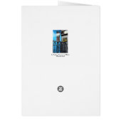 Old Steam Train Le Mastrou Blue Waggon card (Back)