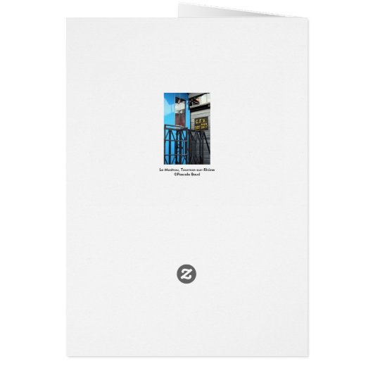 Old Steam Train Le Mastrou Blue Waggon card (Back)