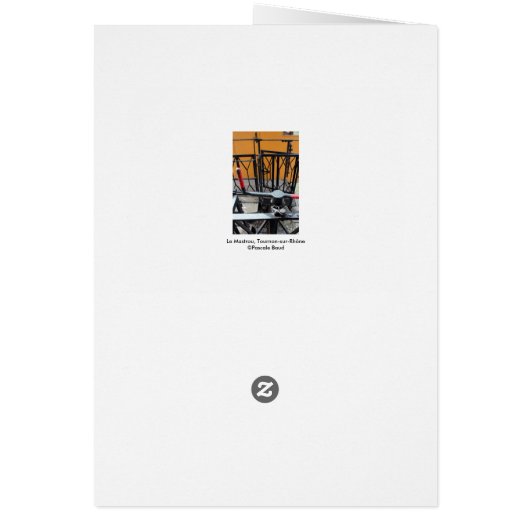 Old Steam Train Le Mastrou Waggon Crank card (Back)