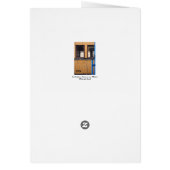 Old Steam Train Le Mastrou Yellow Waggon card (Back)