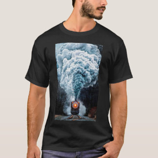 Old steam train T-shirt
