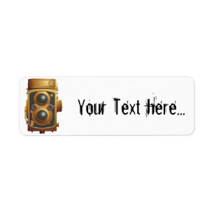 Old Steampunk Camera Label