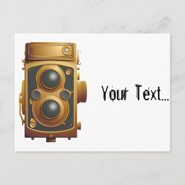 Old Steampunk Camera Postcard (Front)