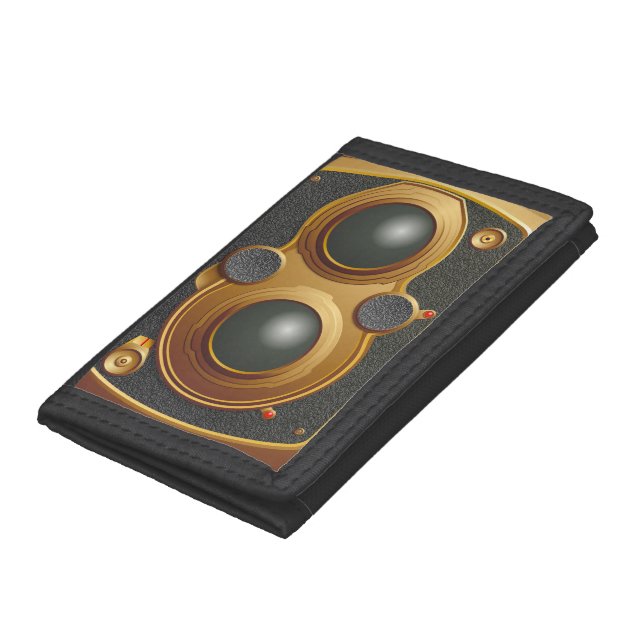 Old Steampunk Camera Trifold Wallet (Bottom)