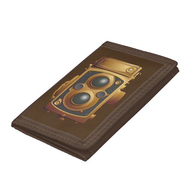 Old Steampunk Camera Trifold Wallet (Bottom)