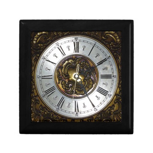 Old steampunk clock design accessoires vintage keepsake box