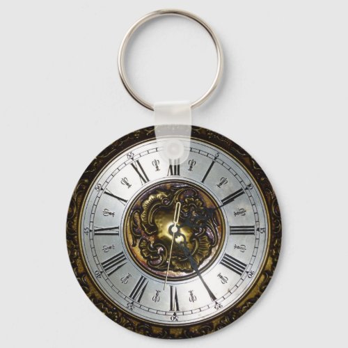 Old steampunk clock design accessoires vintage keychain