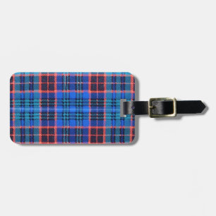 OLD STEWART FAMILY TARTAN LUGGAGE TAG
