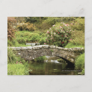 Old Stone Bridge Across A Stream In Dartmoor Park Postcard