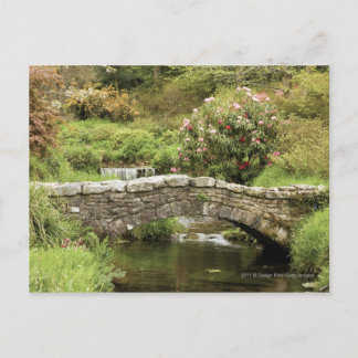 Old Stone Bridge Across A Stream In Dartmoor Park Postcard