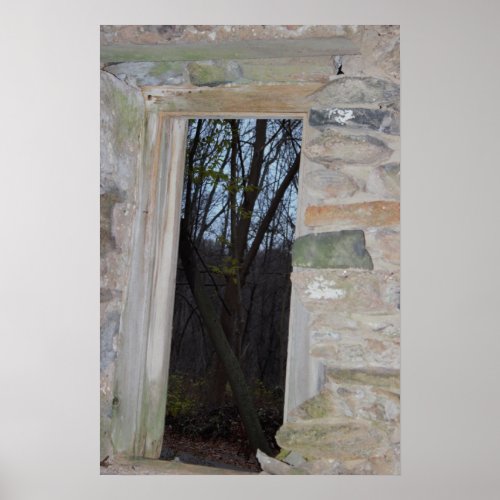 Old Stone Entryway Poster