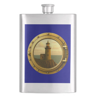 Old Stone Lighthouse Classic Flask