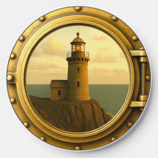 Old Stone Lighthouse Wireless Charger (Front)