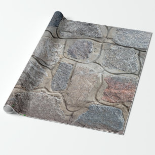 Old stone masonry textureabstract, architecture, h wrapping paper