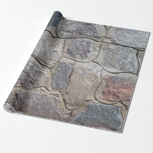 Old stone masonry textureabstract architecture h wrapping paper