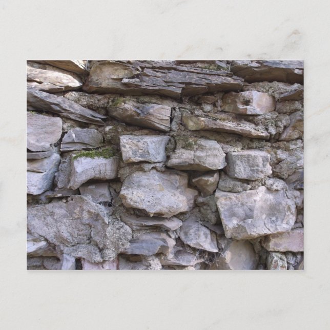 Old Stone Wall Postcard (Front)